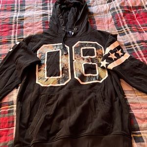 Black graphic hoodie